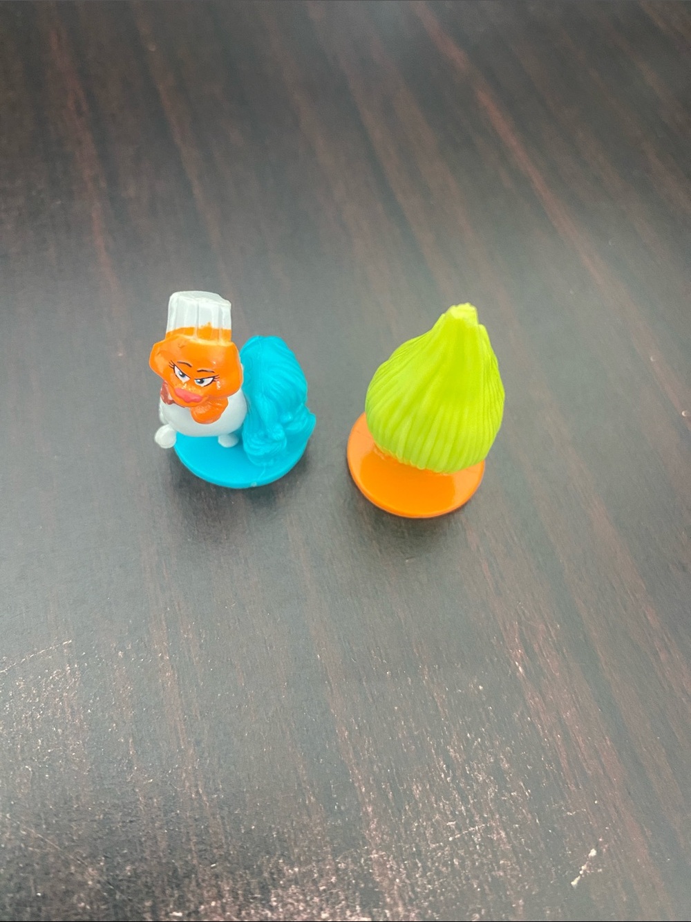 Trolls Mini Figures with Bright Orange, Blue and Lime Green Accents